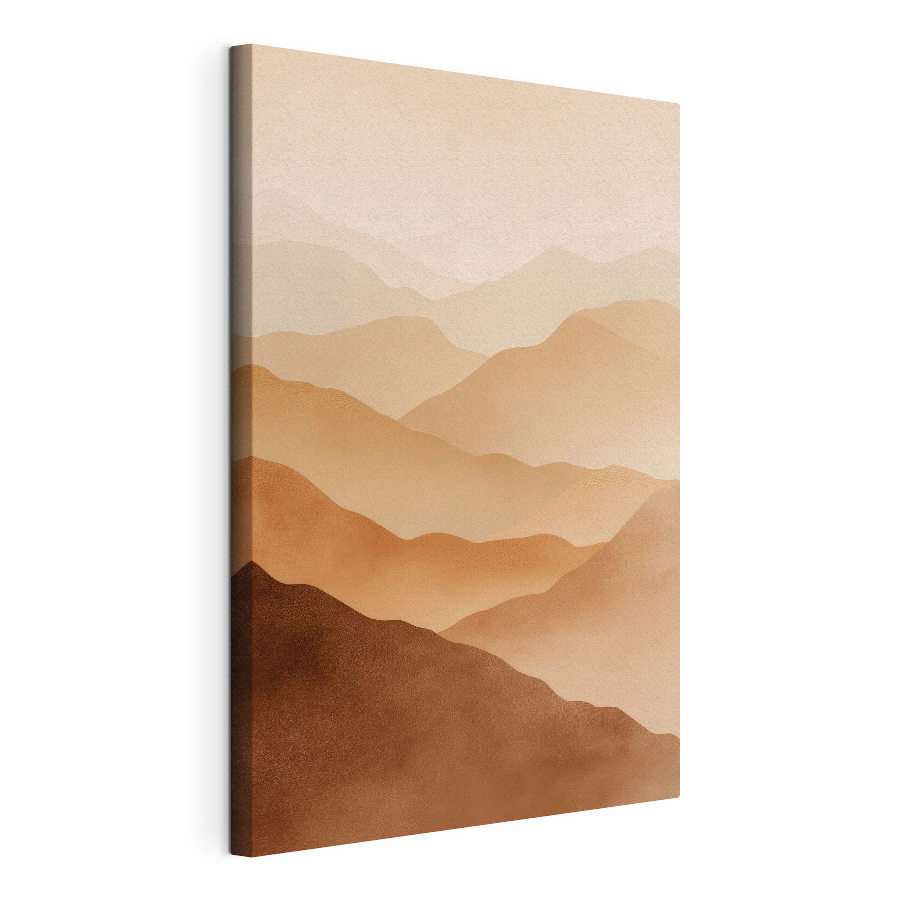 Mountain range with fog