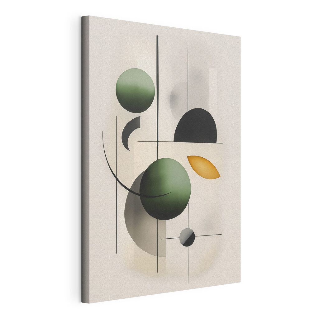Abstract shapes in harmonious balance