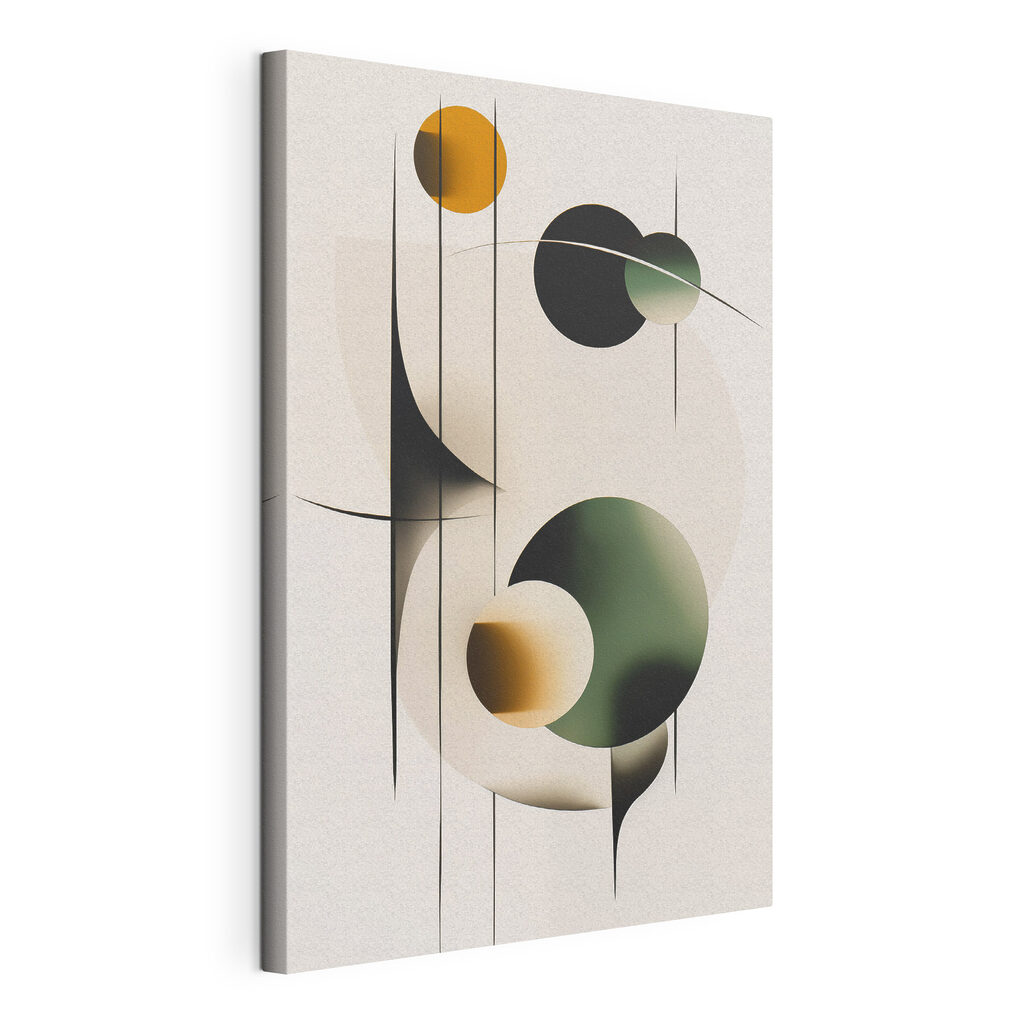 Abstract shapes and colors unite creatively Abstract shapes and colors unite creatively