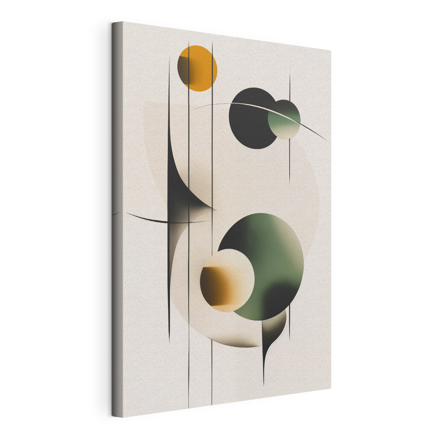 Abstract shapes and colors unite creatively Abstract shapes and colors unite creatively