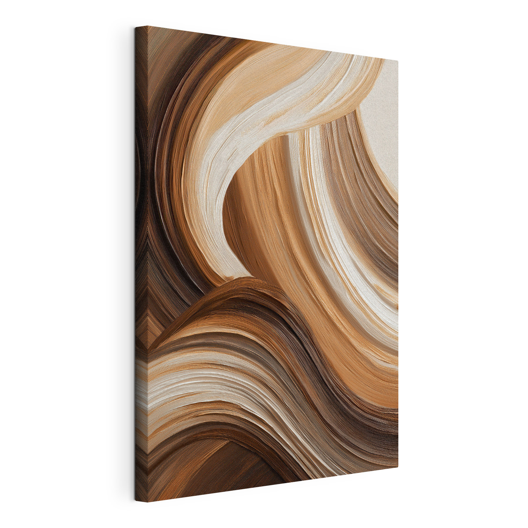 Fluid strokes in earthy tones Fluid strokes in earthy tones