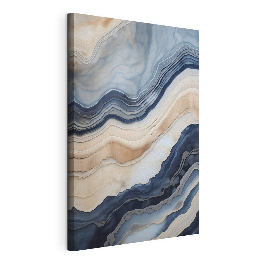 Waves of calming blue and beige Waves of calming blue and beige