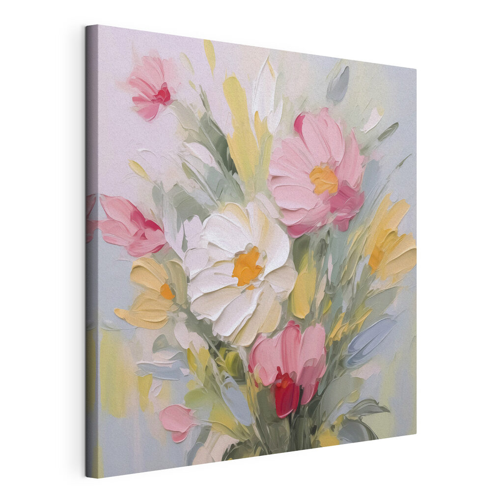 Painting of flowers in a vase Painting of flowers in a vase