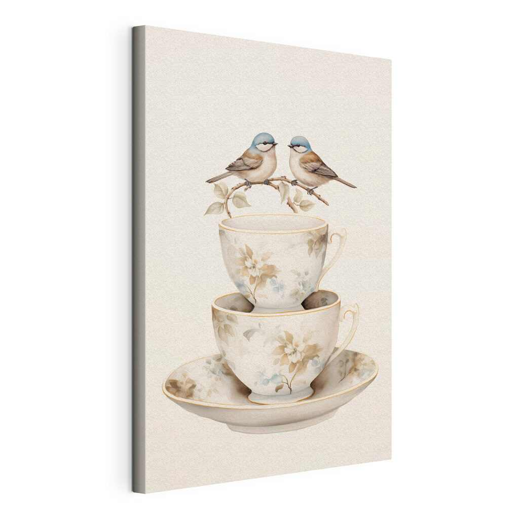 Two birds on a teacup Two birds on a teacup