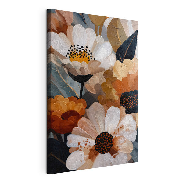 Wandbilder Wandbilder Leuchtende Blüten in warmen Farbtönen (Artikelnummer: s48376)