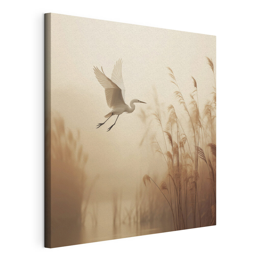 Bird flying over water