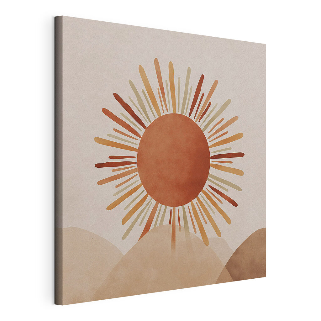 Sun with rays coming out of the top of a hill Sun with rays coming out of the top of a hill