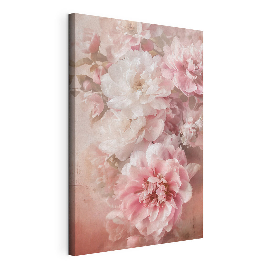 Group of pink and white flowers