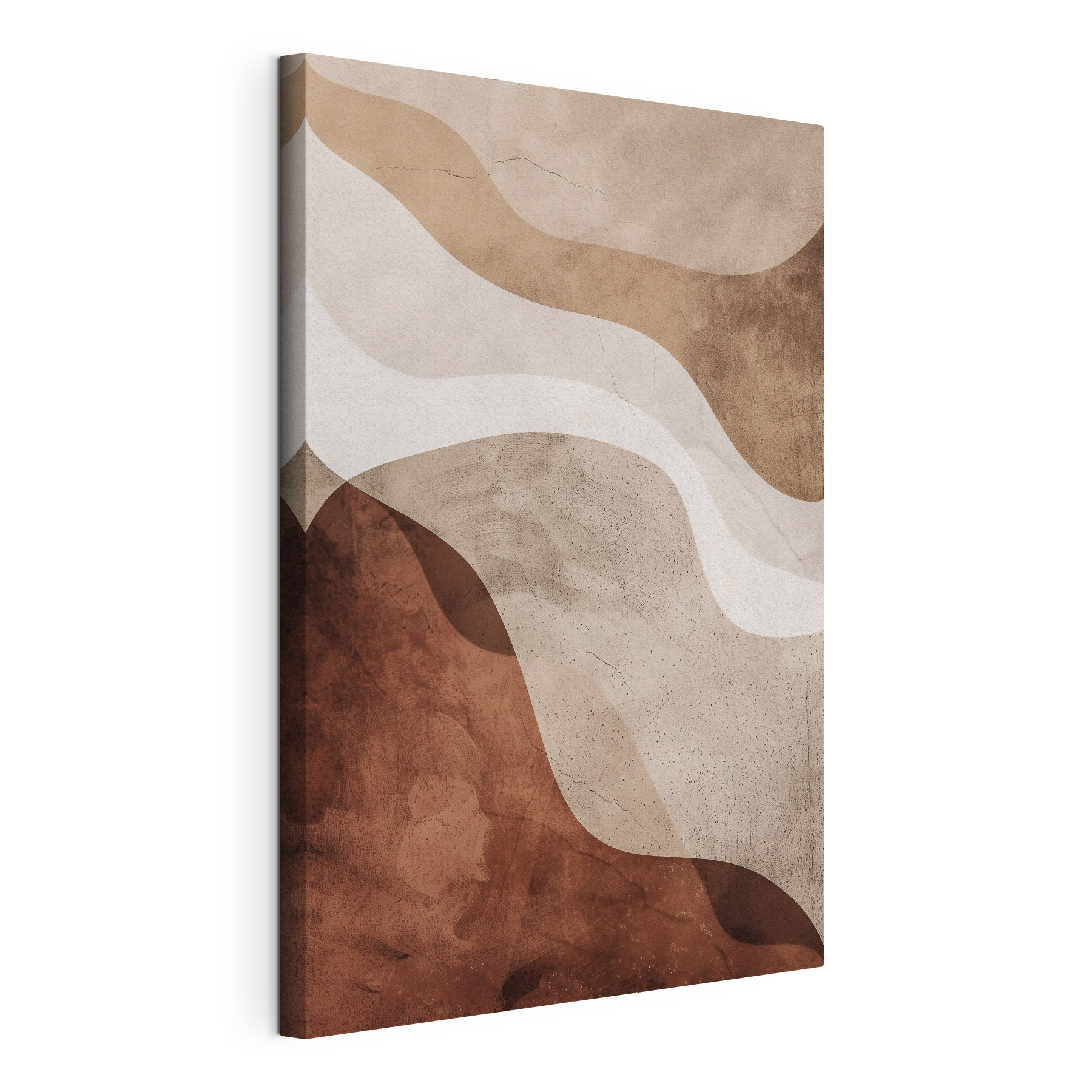Brown and white wavy pattern