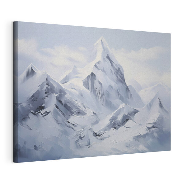 Wandbilder Wandbilder Schneebedeckter Berg vor blauem Himmel (Artikelnummer: s48591)