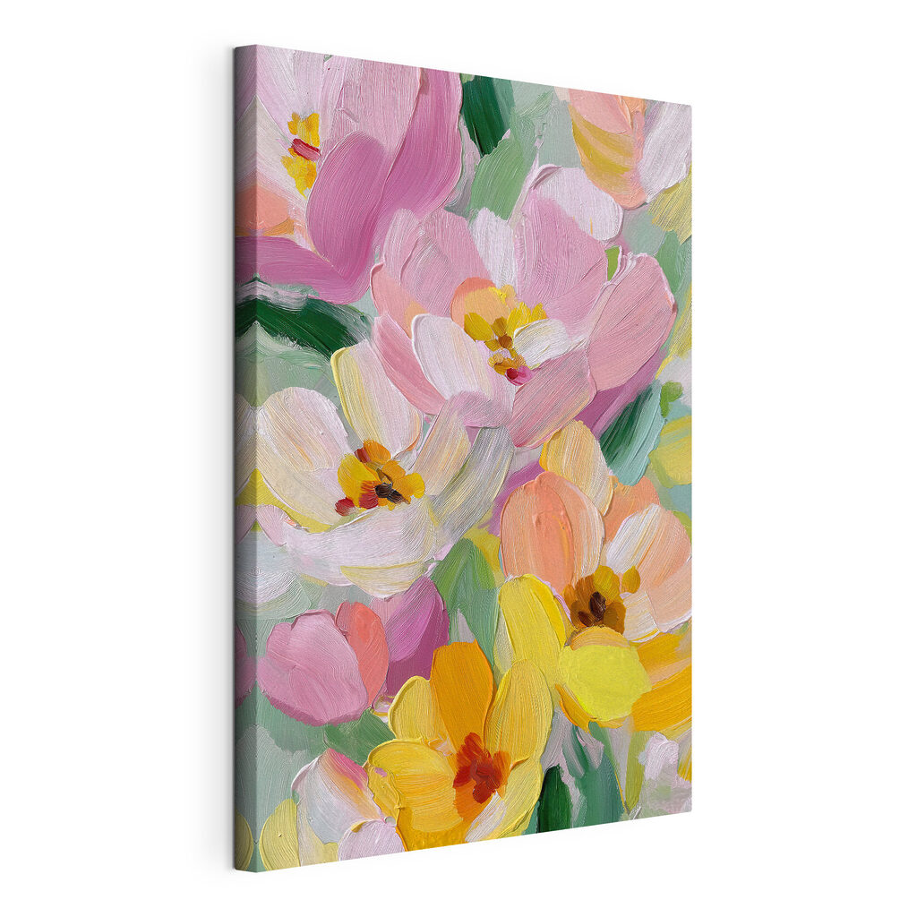 Bright blossoms in soft pastel hues Bright blossoms in soft pastel hues