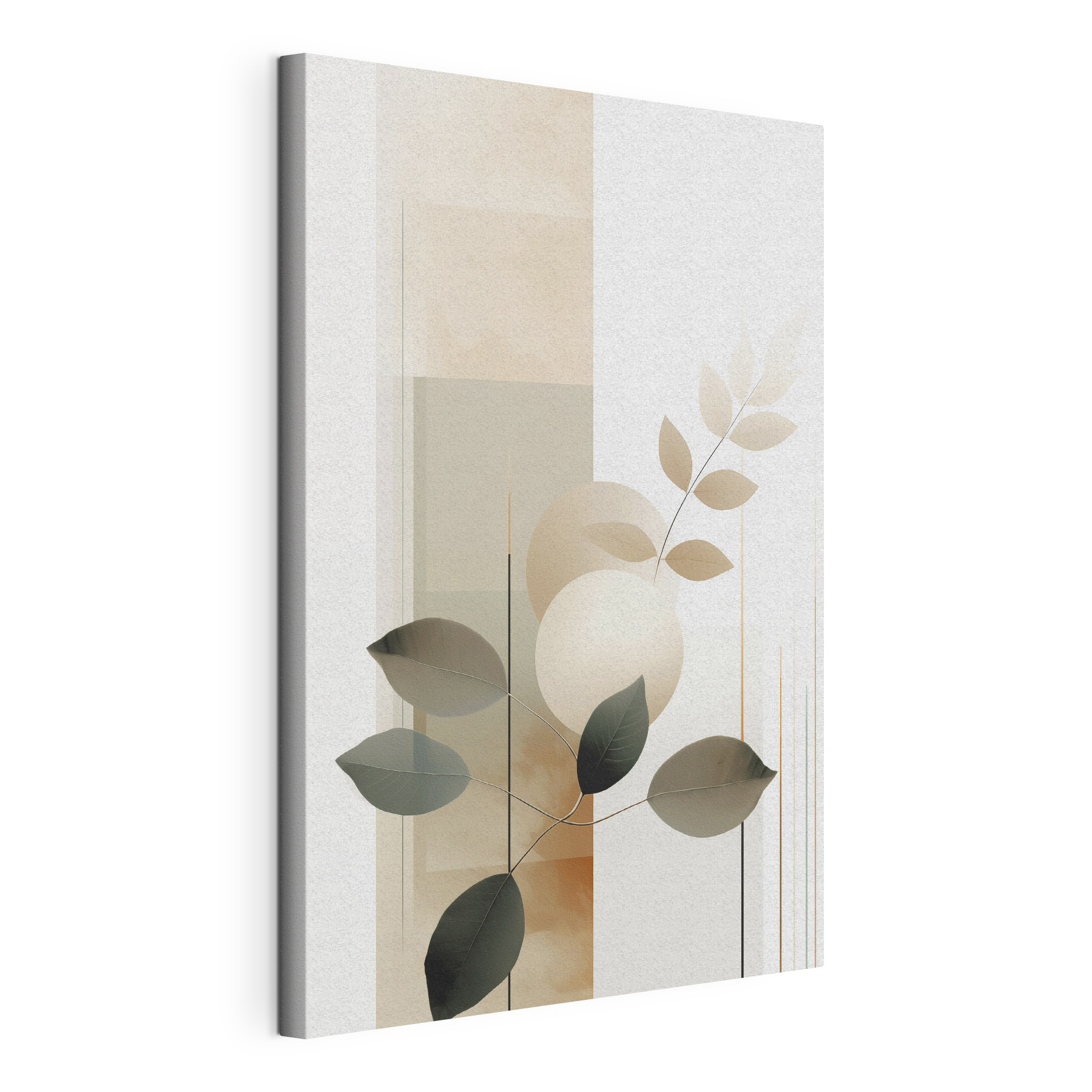 Serene botanical composition in soft hues