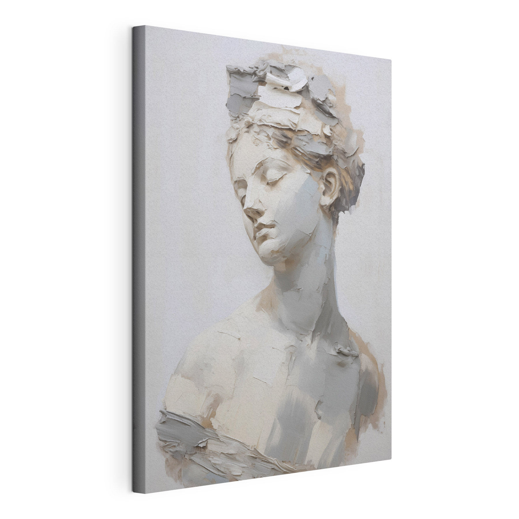 Plaster bust of a woman