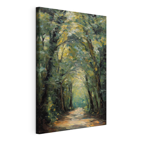 Wandbilder Wandbilder Gemälde eines Weges durch einen Wald (Artikelnummer: s48705)