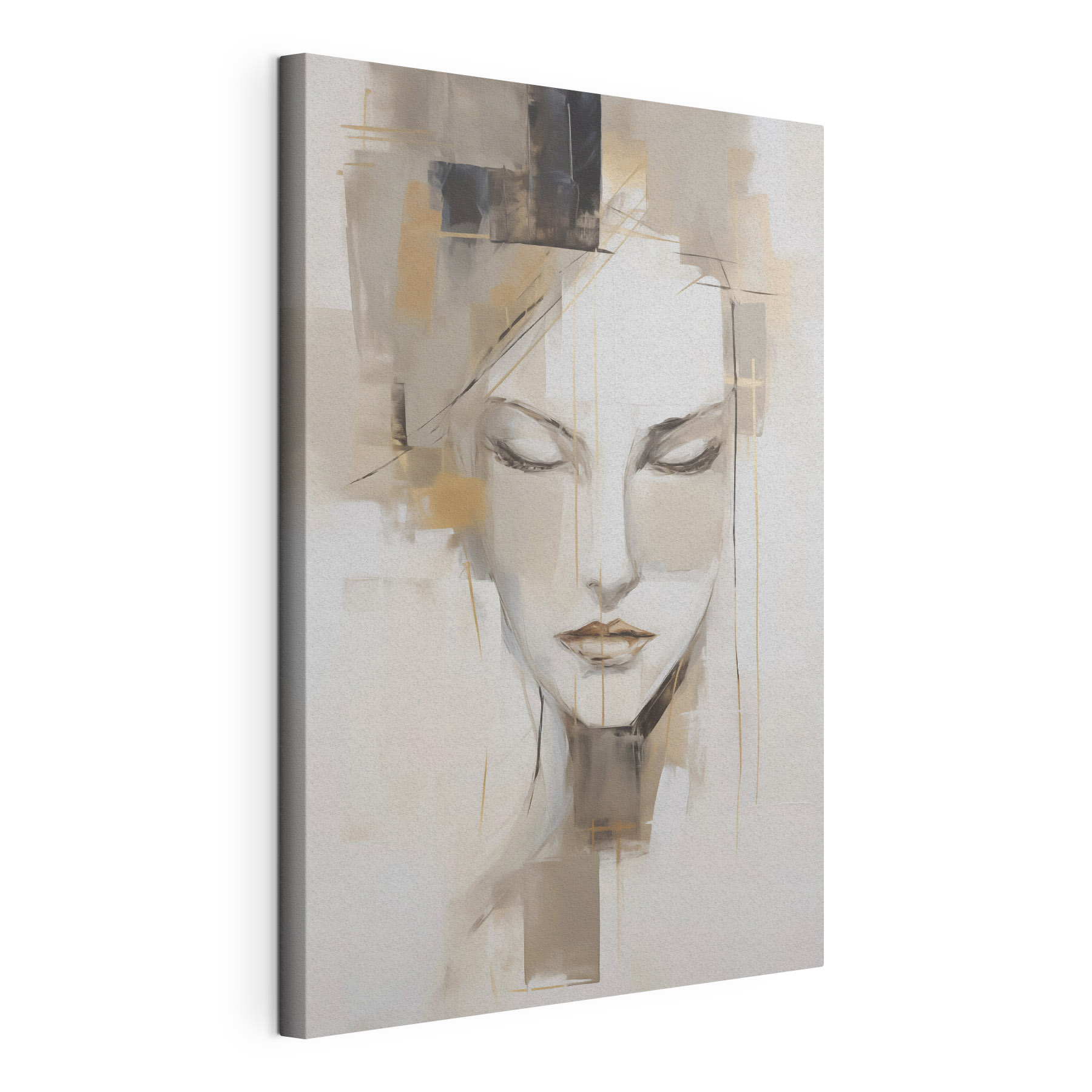Painting of a woman's face