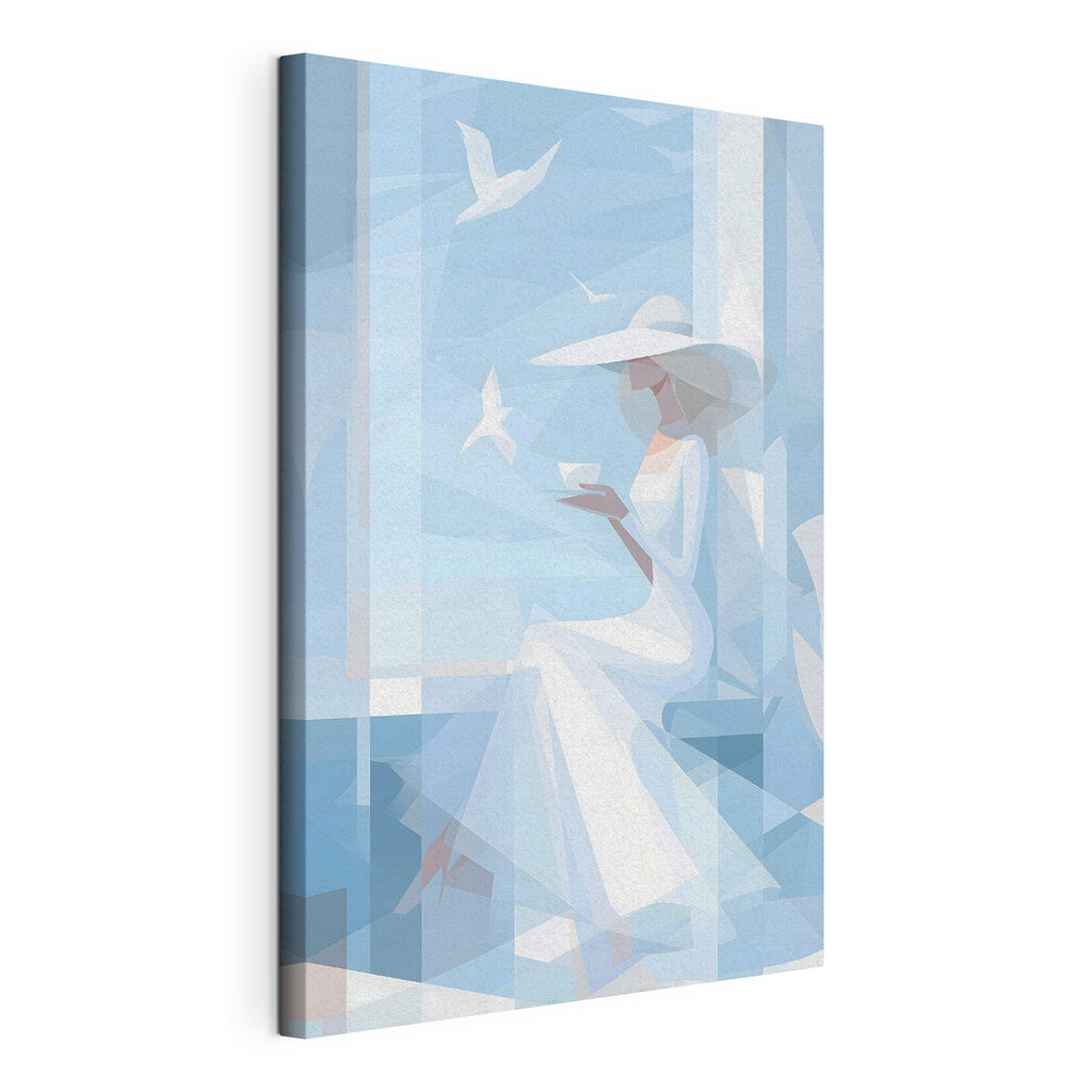 Woman in a white dress Woman in a white dress
