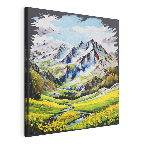 Wandbilder Wandbilder Gemälde einer Bergkette (Artikelnummer: s48817)