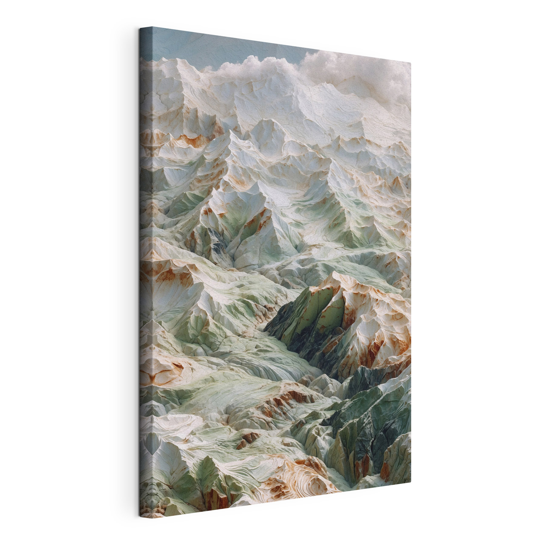Mountain range with snow Mountain range with snow