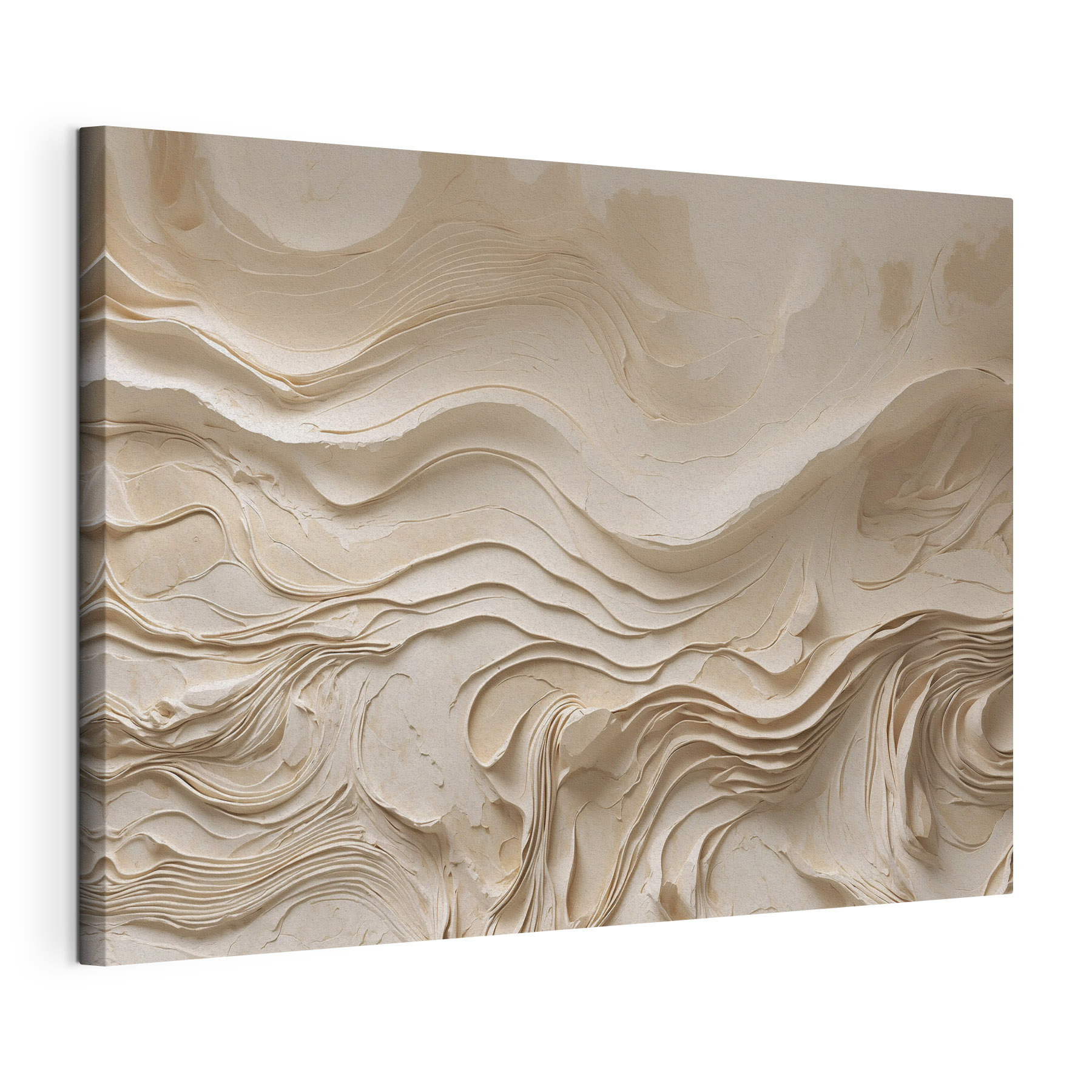 White wall with wavy lines White wall with wavy lines