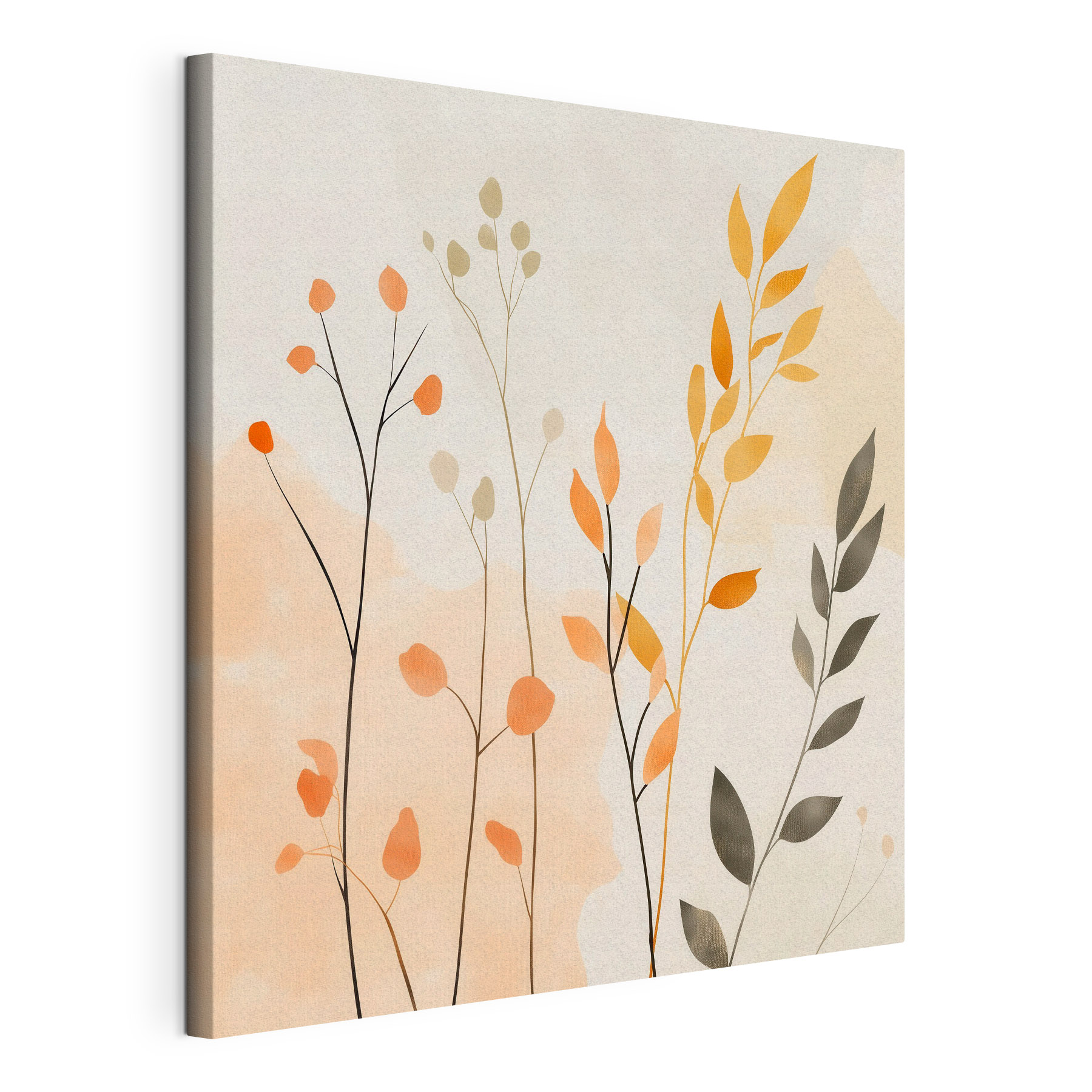 Painting of leaves and branches