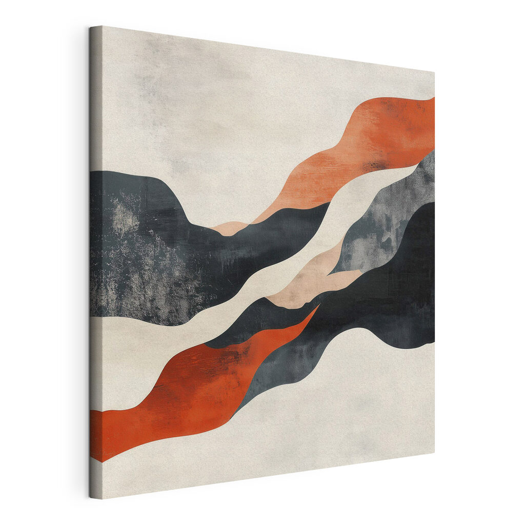 Black orange and white waves Black orange and white waves
