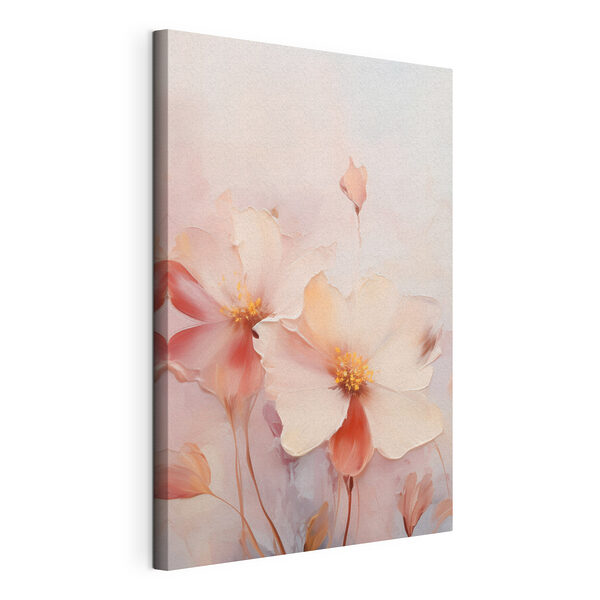Wandbilder Wandbilder Blumenmalerei auf weißem Untergrund (Artikelnummer: s48904)