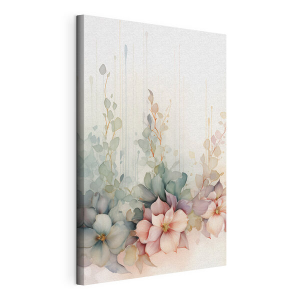 Wandbilder Wandbilder Gemälde mit Blumen und Blättern (Artikelnummer: s48921)