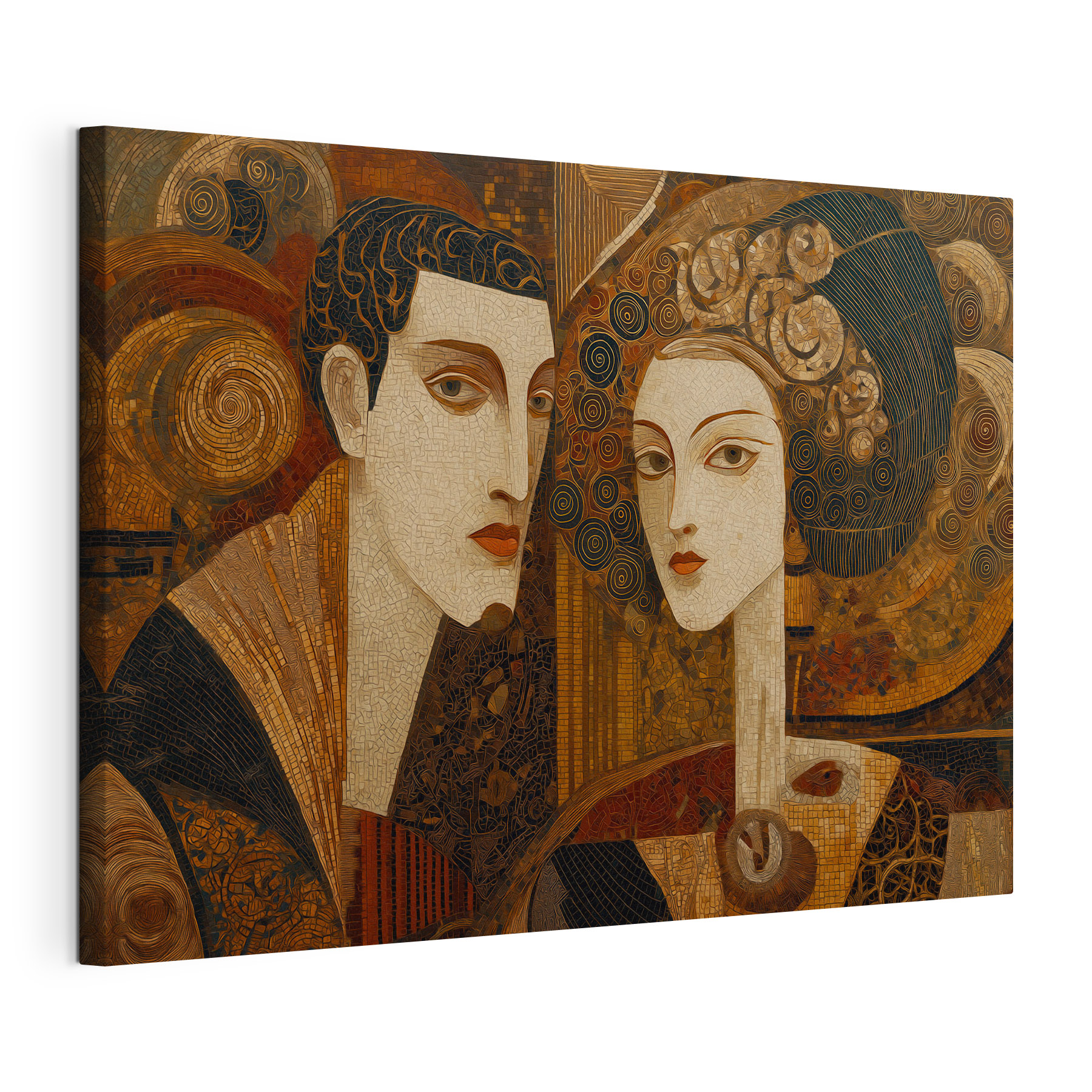 Painting of a man and a woman