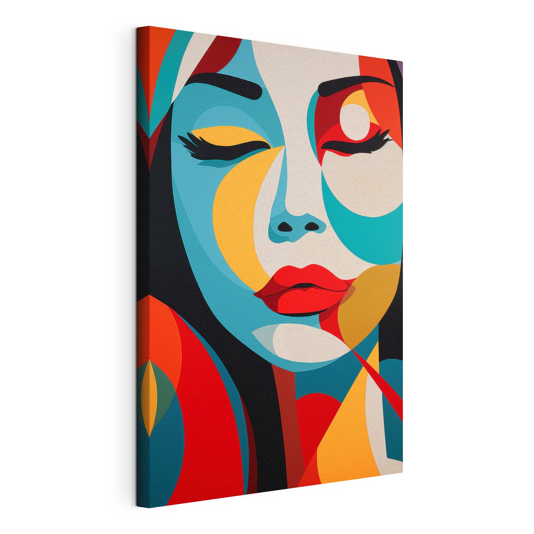 Painting of a woman's face Painting of a woman's face