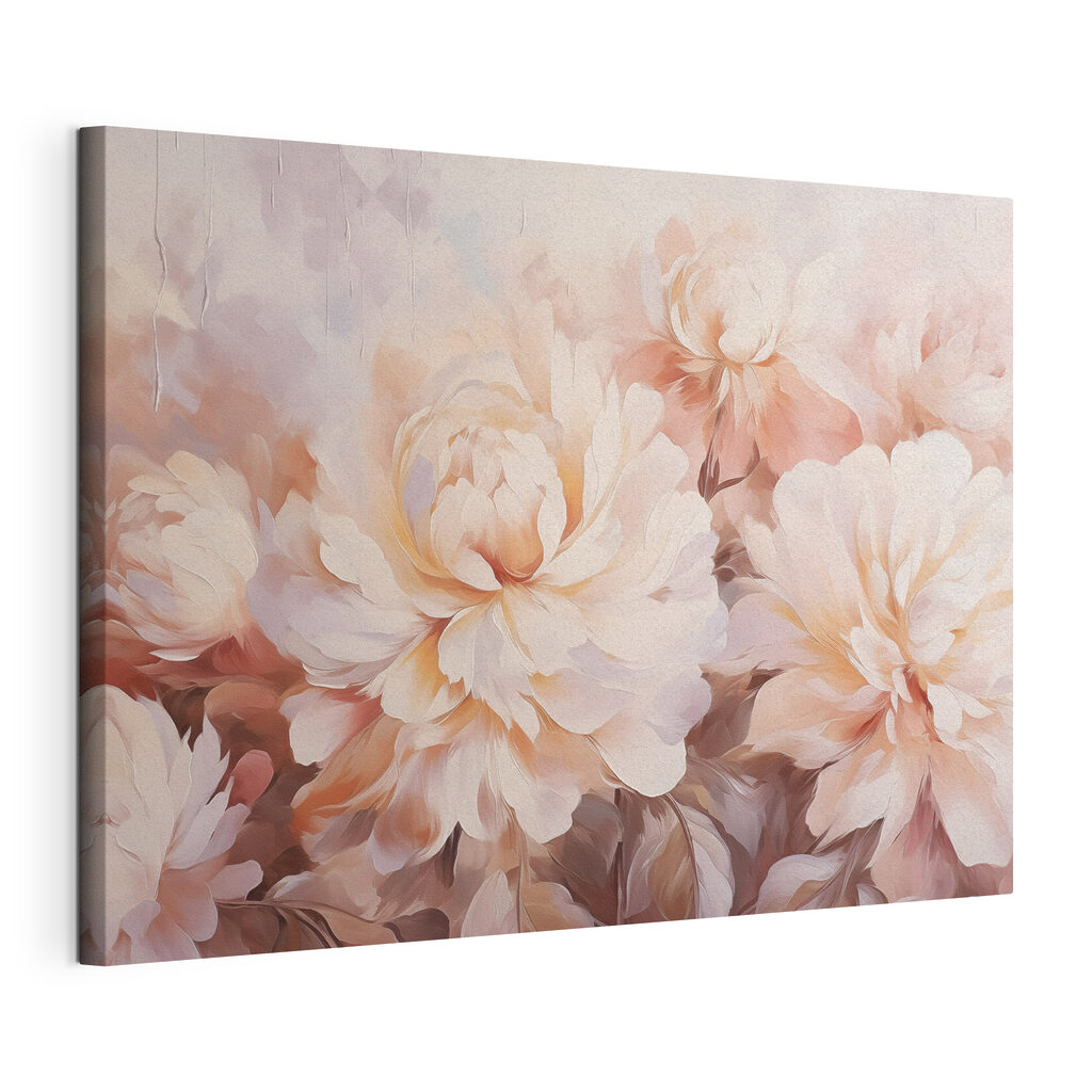 Painting of flowers on a wall Painting of flowers on a wall