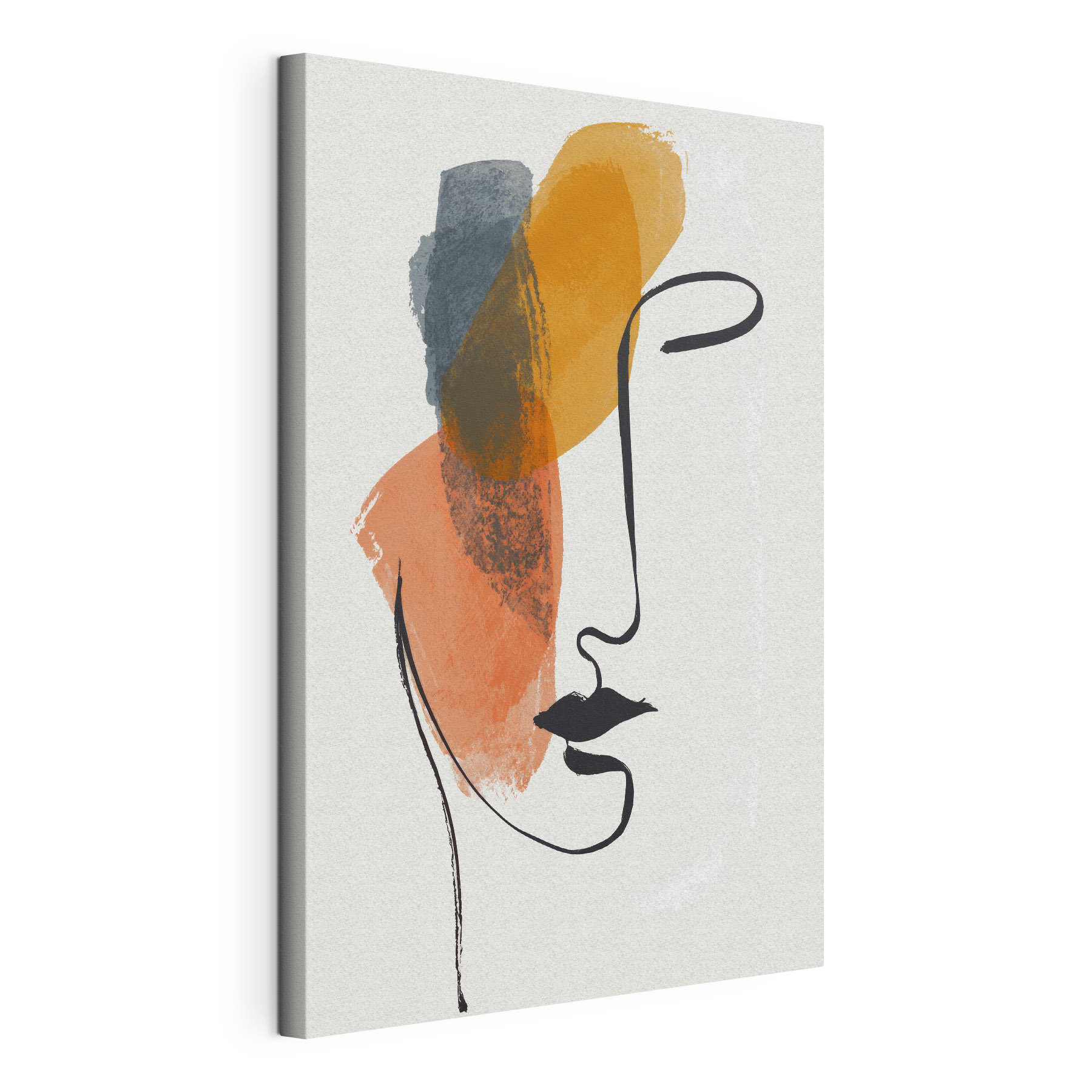 Face drawn with paint Face drawn with paint