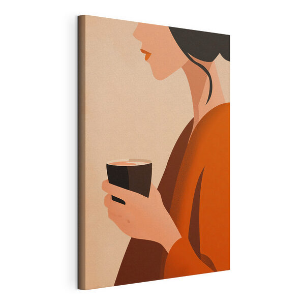 Wandbilder Frau, die eine Tasse in der Hand hält (Artikelnummer: s49019) Wandbilder Wandbilder Frau, die eine Tasse in der Hand hält (Artikelnummer: s49019)
