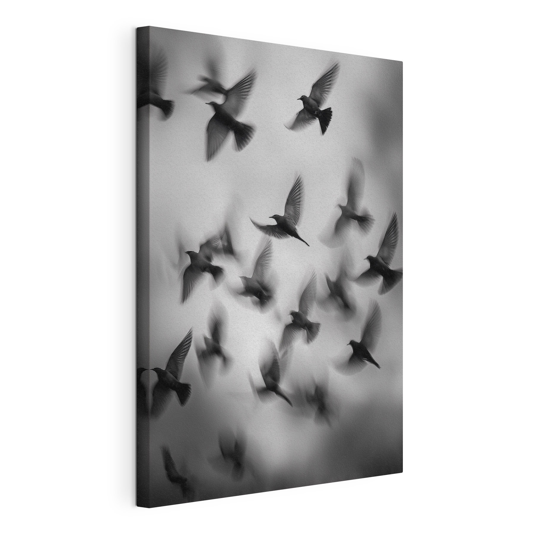 Flock of birds flying in the sky