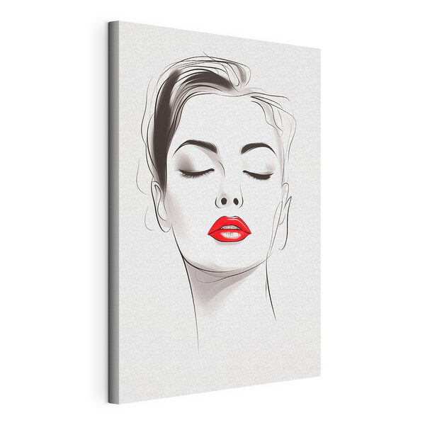 Wandbilder Elegantes Porträt mit auffälligen Lippen (Artikelnummer: s49025) Wandbilder Wandbilder Elegantes Porträt mit auffälligen Lippen (Artikelnummer: s49025)