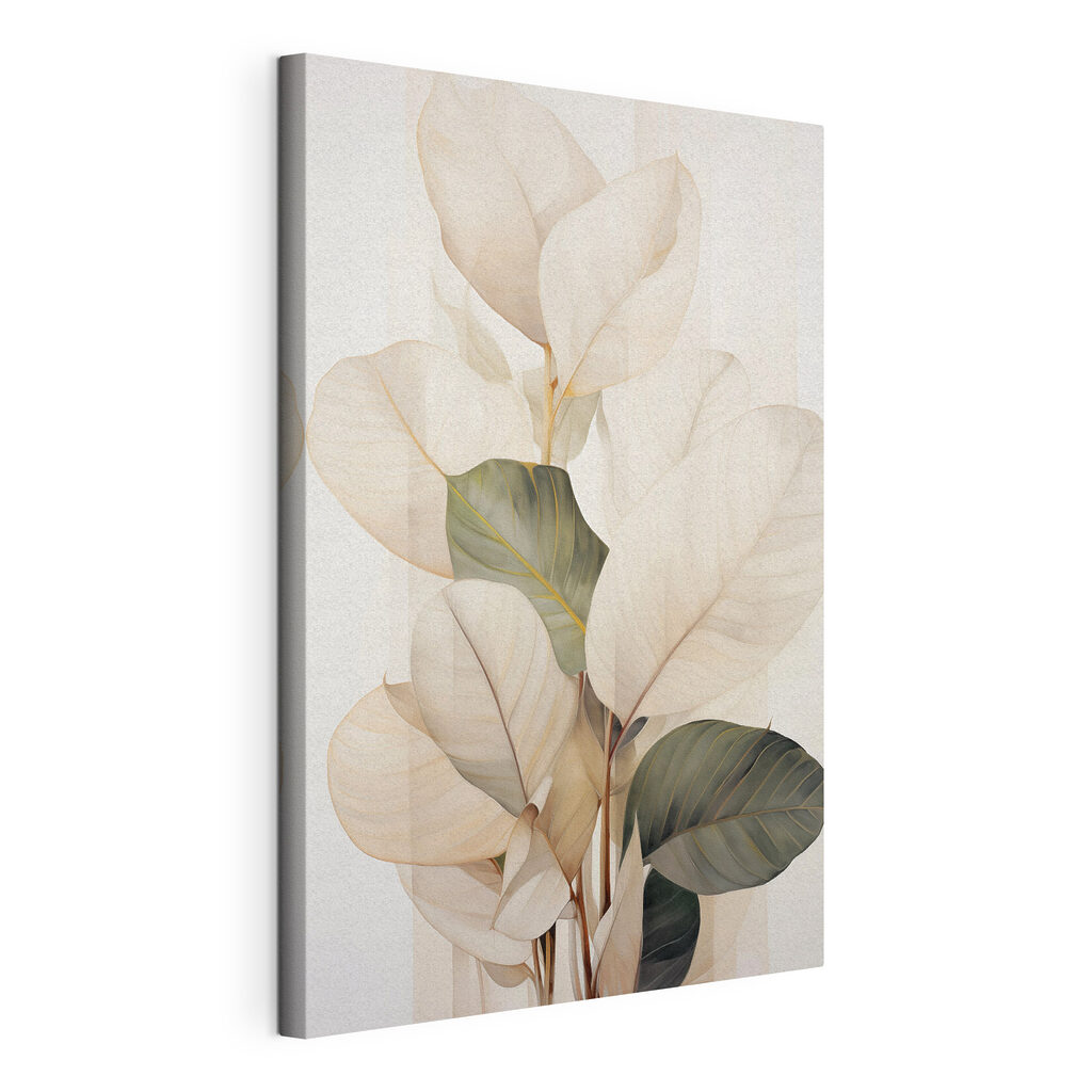 Elegant leaves in soft hues