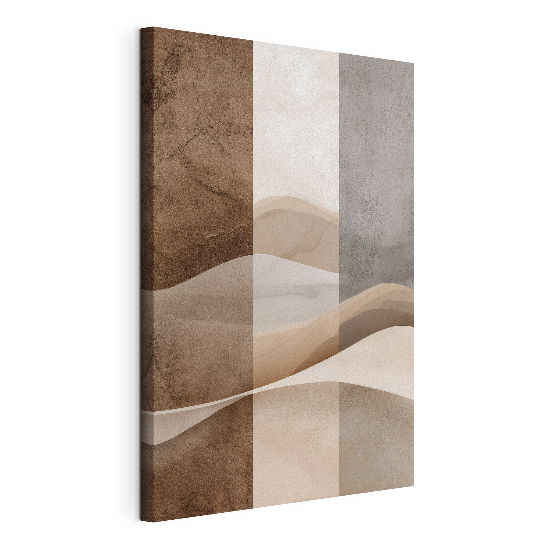 Soft waves of earthy tones