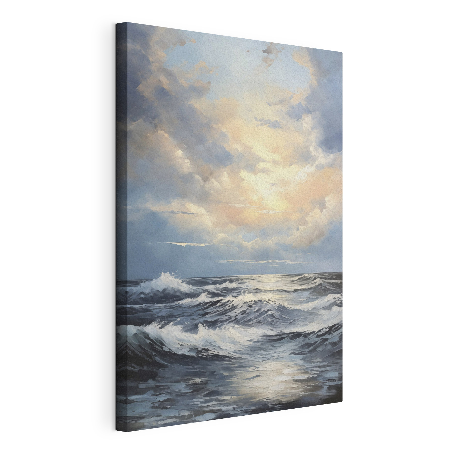 Painting of waves in the ocean Painting of waves in the ocean