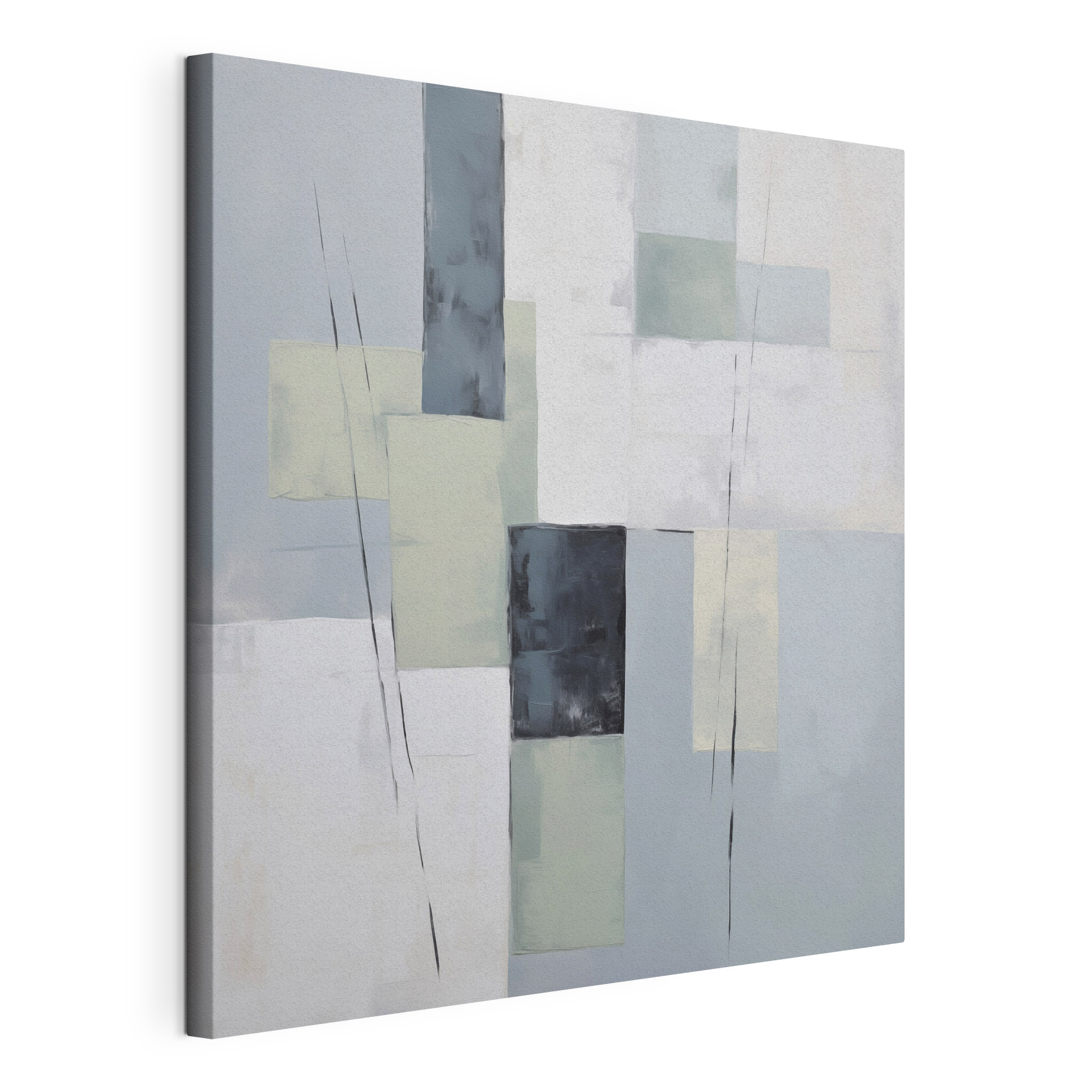 Painting of squares and lines