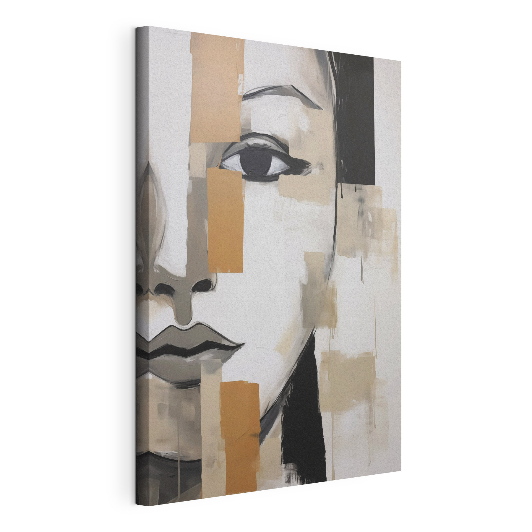 Painting of a woman's face Painting of a woman's face