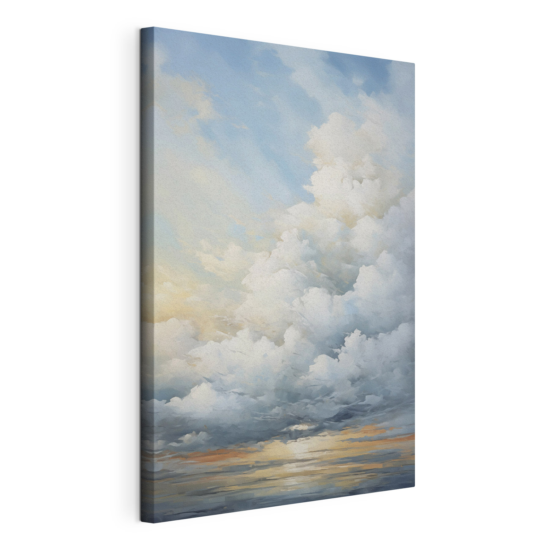 Large white clouds in the sky Large white clouds in the sky