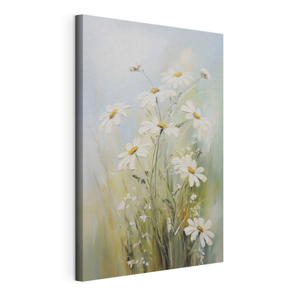 Painting of white flowers Painting of white flowers