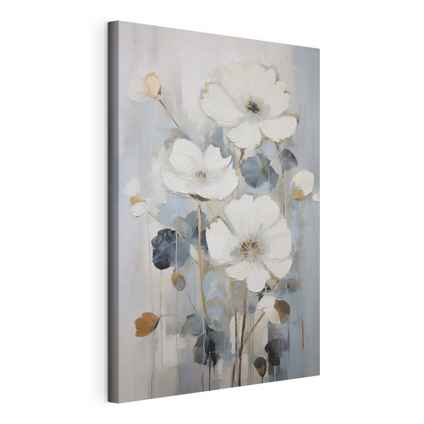 Painting of white flowers Painting of white flowers