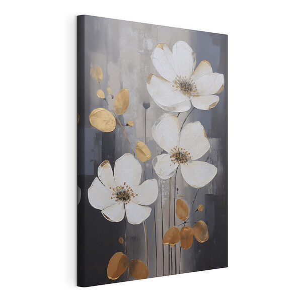 Wandbilder Wandbilder Prächtige Blüten in neutralen Farbtönen (Artikelnummer: s49077)