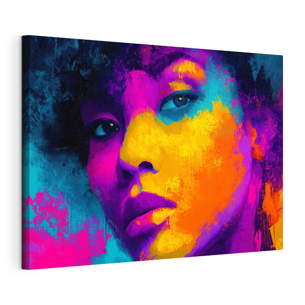 Wandbilder Das Gesicht einer Frau mit bunter Farbe (Artikelnummer: s49083) Wandbilder Wandbilder Das Gesicht einer Frau mit bunter Farbe (Artikelnummer: s49083)
