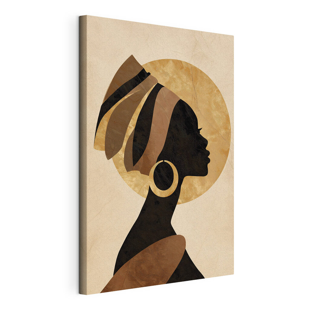 Profile of a woman with a turban Profile of a woman with a turban
