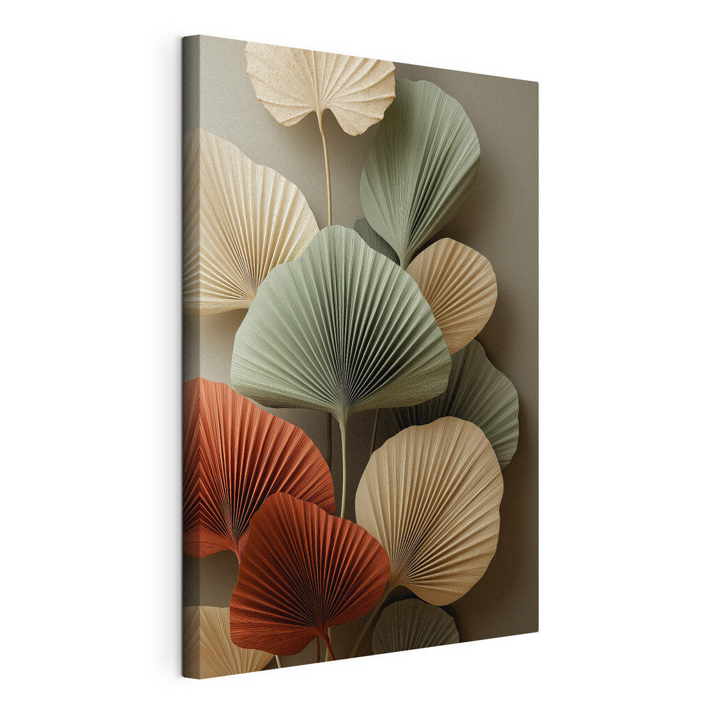 Group of fan shaped leaves Group of fan shaped leaves