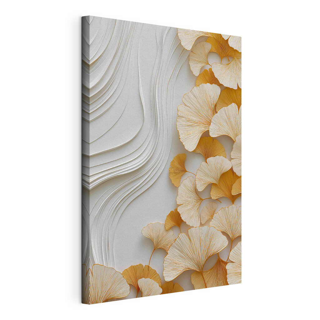 Elegant leaves against a soft backdrop Elegant leaves against a soft backdrop