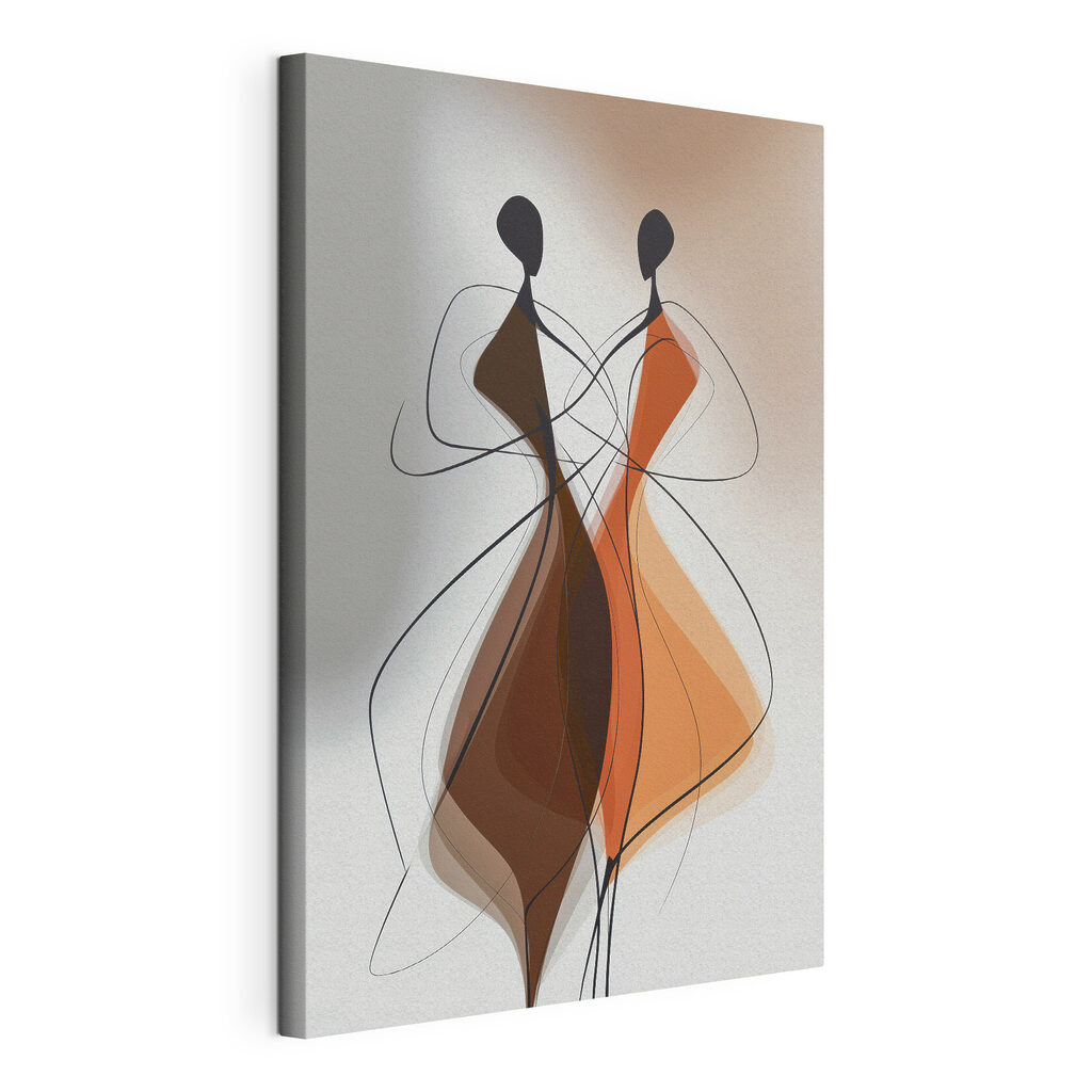 Drawing of two women in dresses Drawing of two women in dresses
