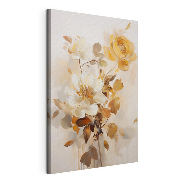 Wandbilder Gemälde mit Blumen und Blättern (Artikelnummer: s49145) Wandbilder Wandbilder Gemälde mit Blumen und Blättern (Artikelnummer: s49145)