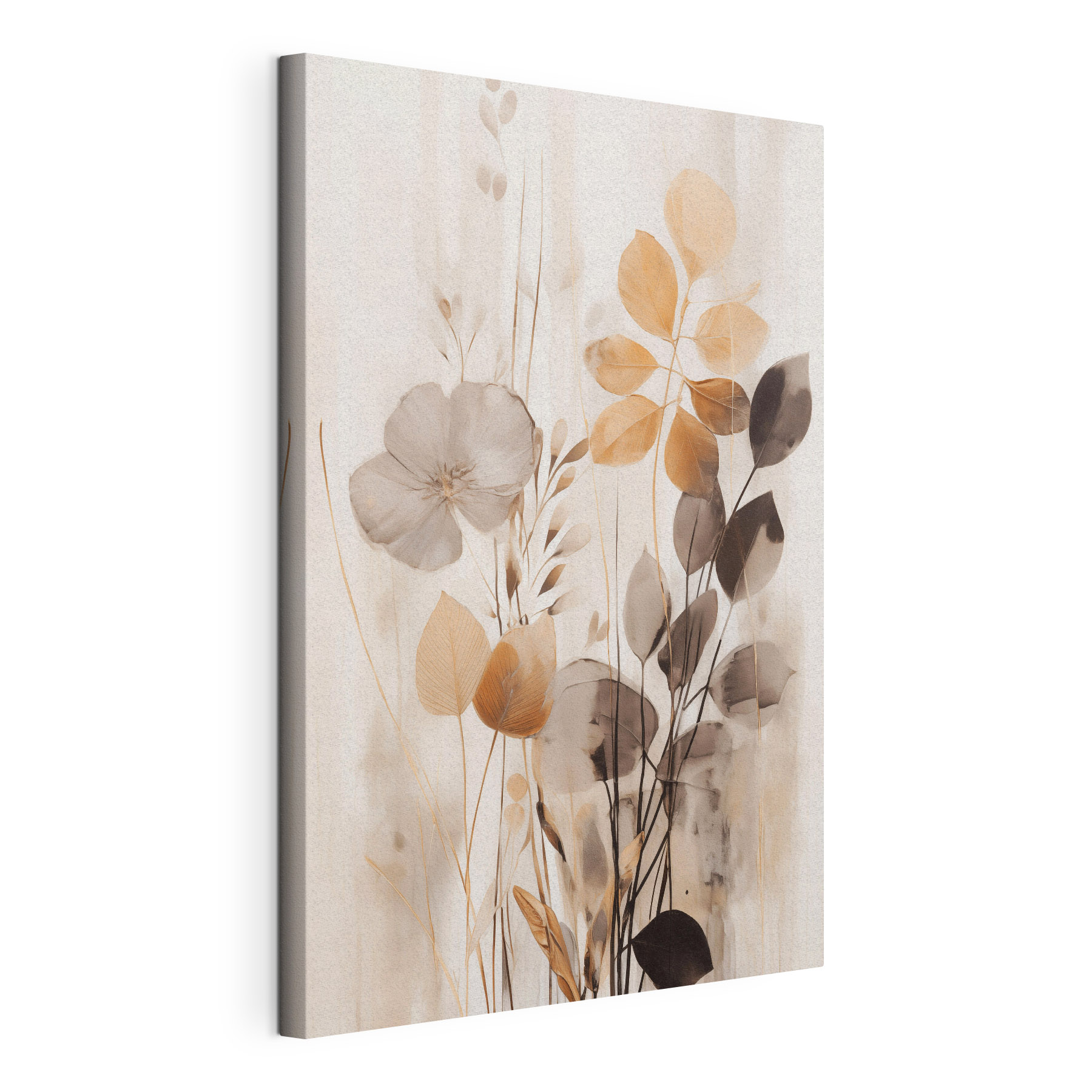 Painting of flowers and leaves Painting of flowers and leaves